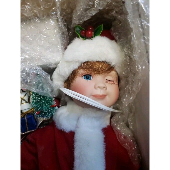 Heritage Signature Collection 13” Porcelain Doll Chris Claus #80023 Christmas - Picture 3 of 10